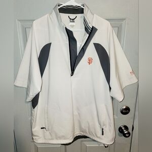 CB Cutter & Buck SF San Francisco Giants Logo Short Sleeve Windbreaker Men's L
